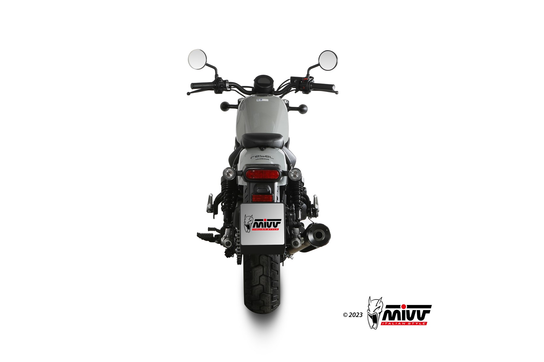 MIVV HR-1 Slip On uitlaat Honda CMX500 Rebel (2022-2024) BI-1125792001 3