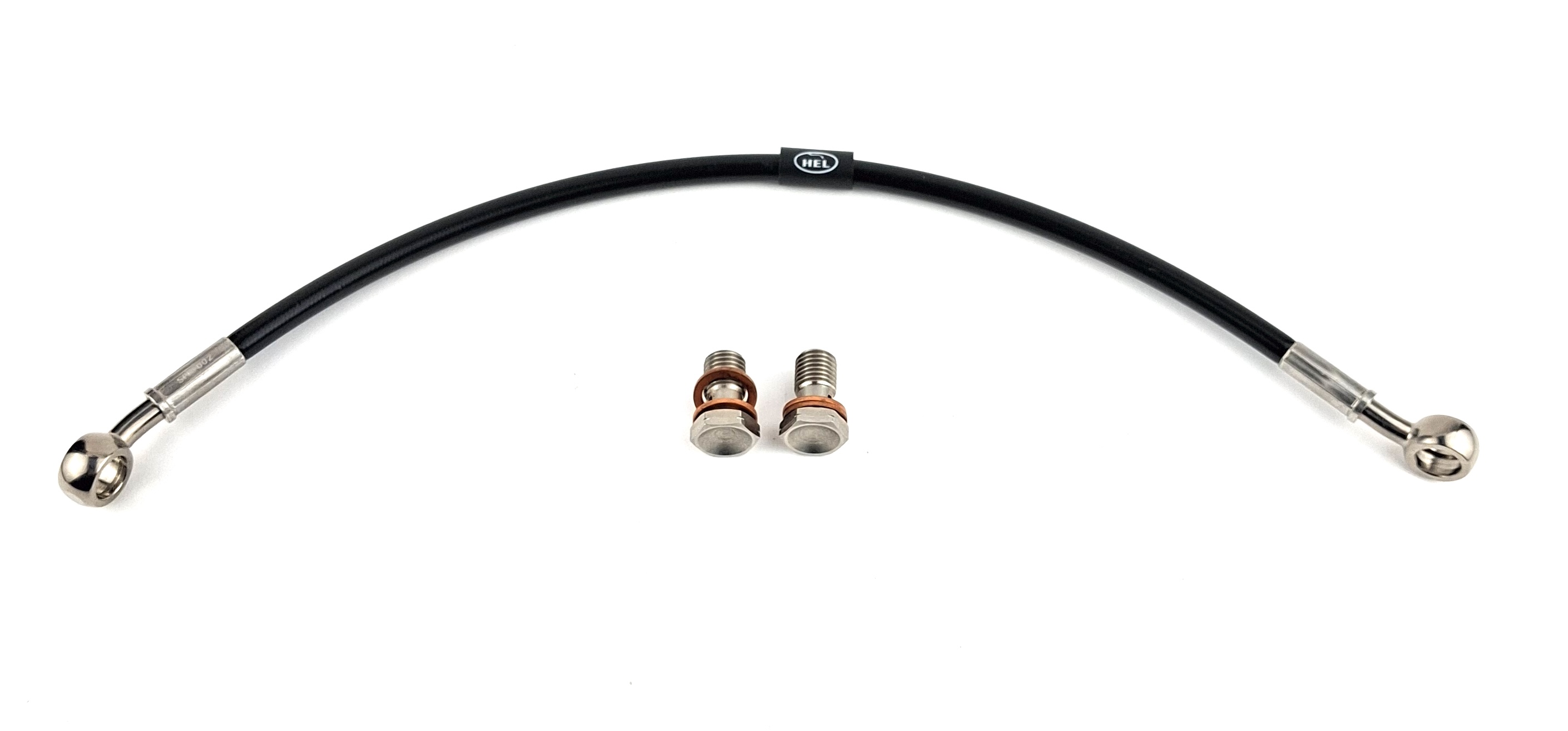 HEL remleiding Moto Guzzi V50 NATO, topleiding voorzijde