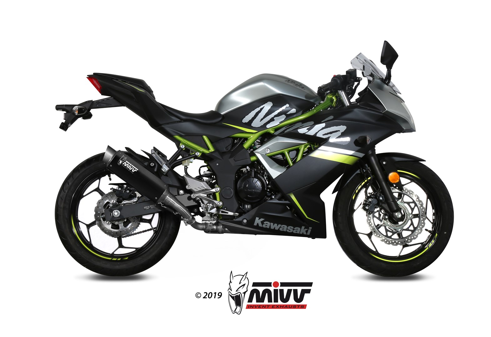 MIVV GP Pro Slip On uitlaat Kawasaki Z125 / Ninja 125 (2019-2024) BI-1089372001 2