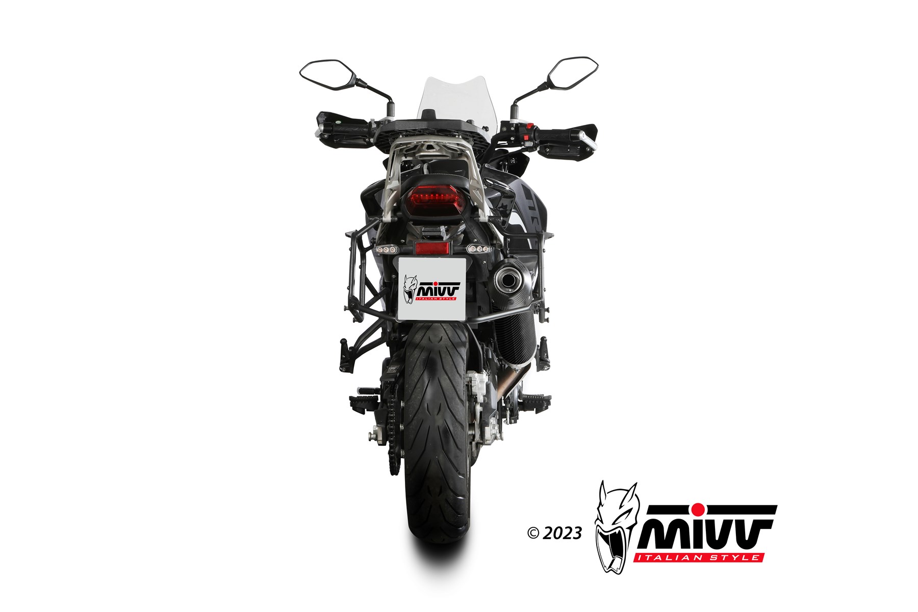 MIVV Oval Slip On uitlaat Bennelli TRK 702 / X (2023-) BI-1125258003 3