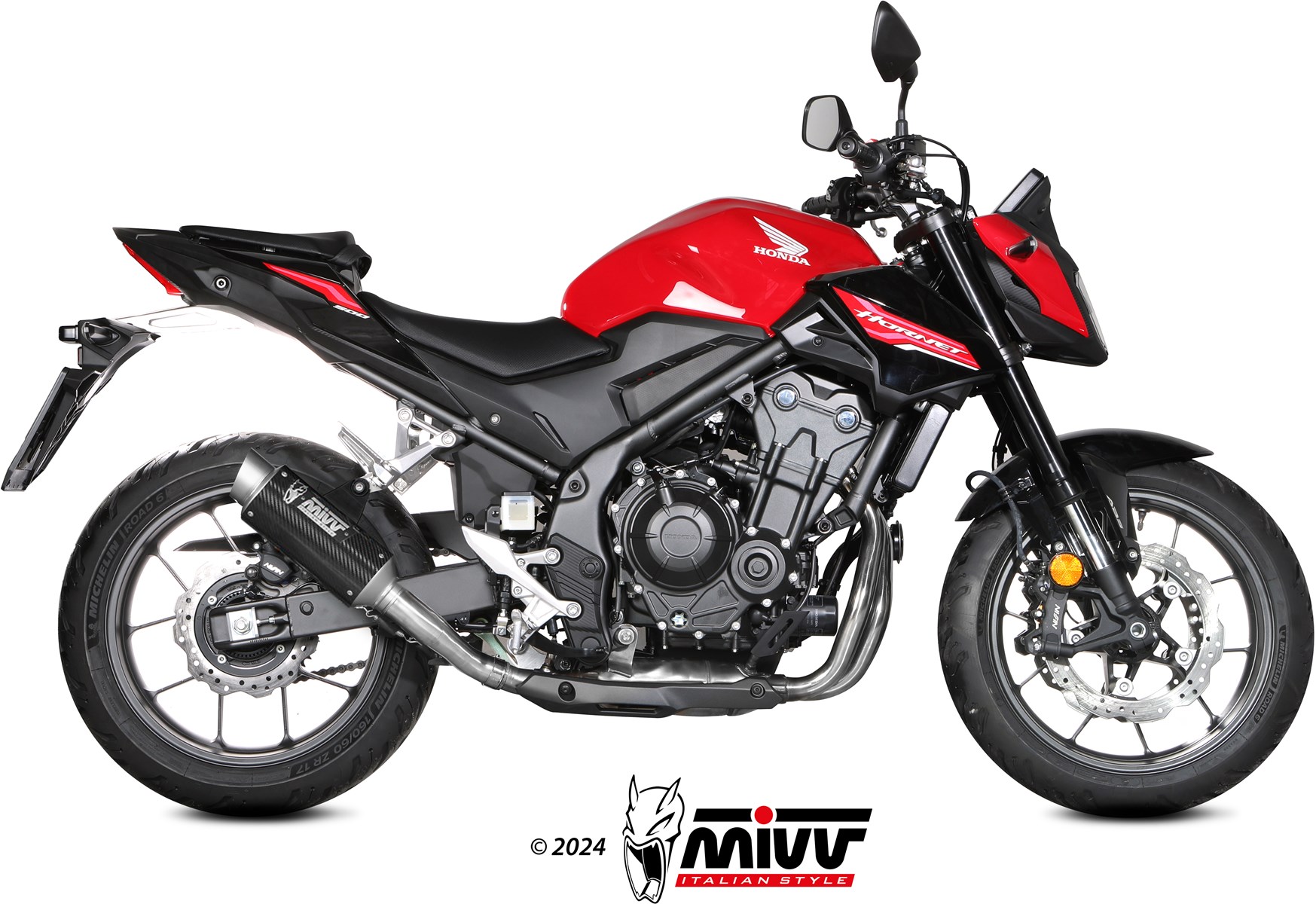 MIVV GP Pro Slip On uitlaat Honda CB500 Hornet / CBR500R (2024-) BI-1129289001 1