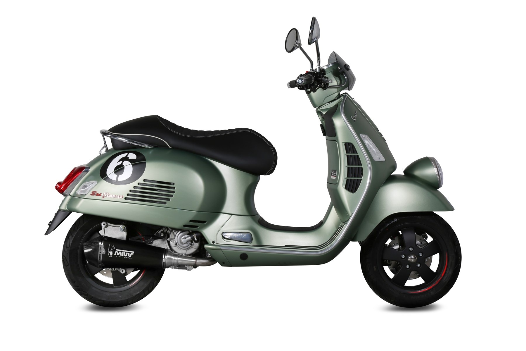 MIVV Delta Race compleet uitlaatsysteem Vespa GTS 300 / Super / HPE (2008-2020) BI-1088428001