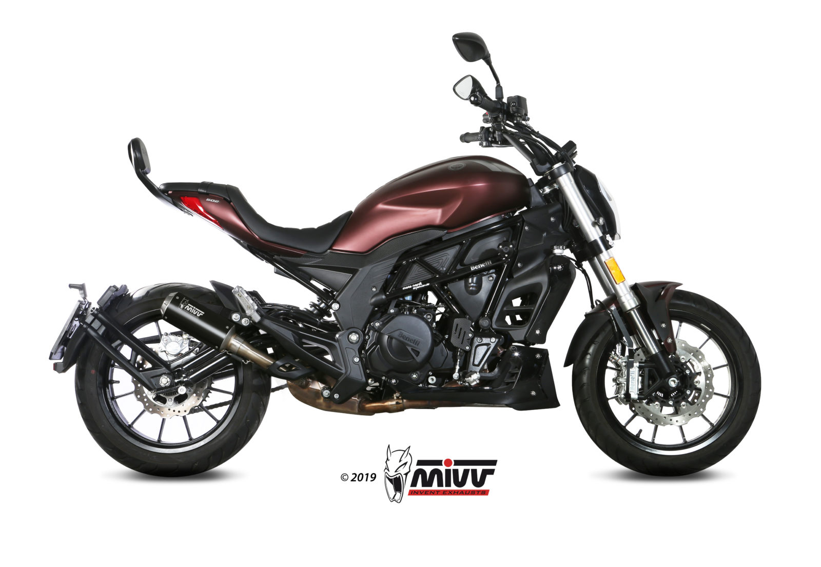MIVV MK3 Slip On uitlaat Benelli 502C (2019-2024) BI-1125717001 1