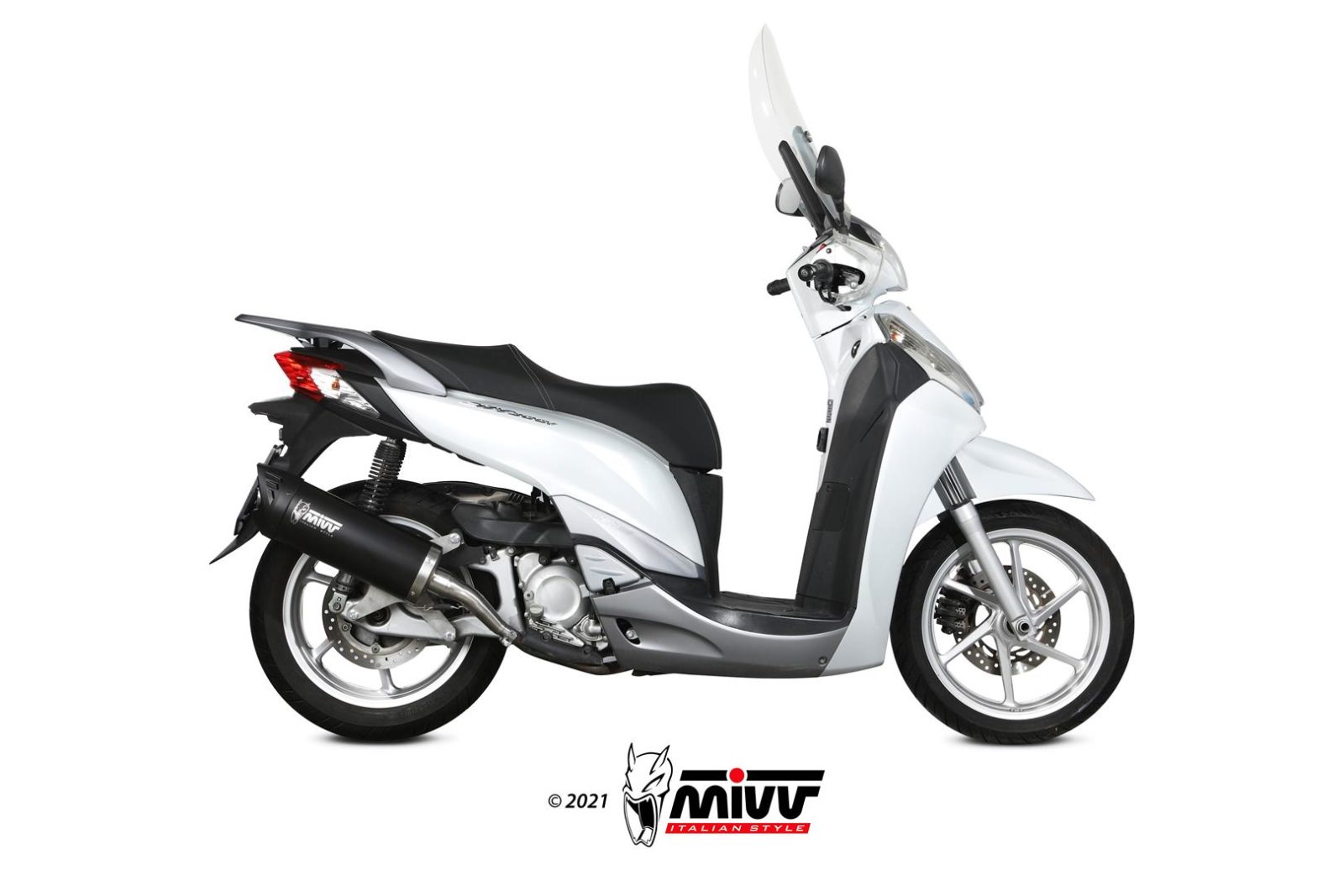 MIVV Mover Slip On uitlaat Honda SH300i ABS (2007-2020) BI-1096372001 2