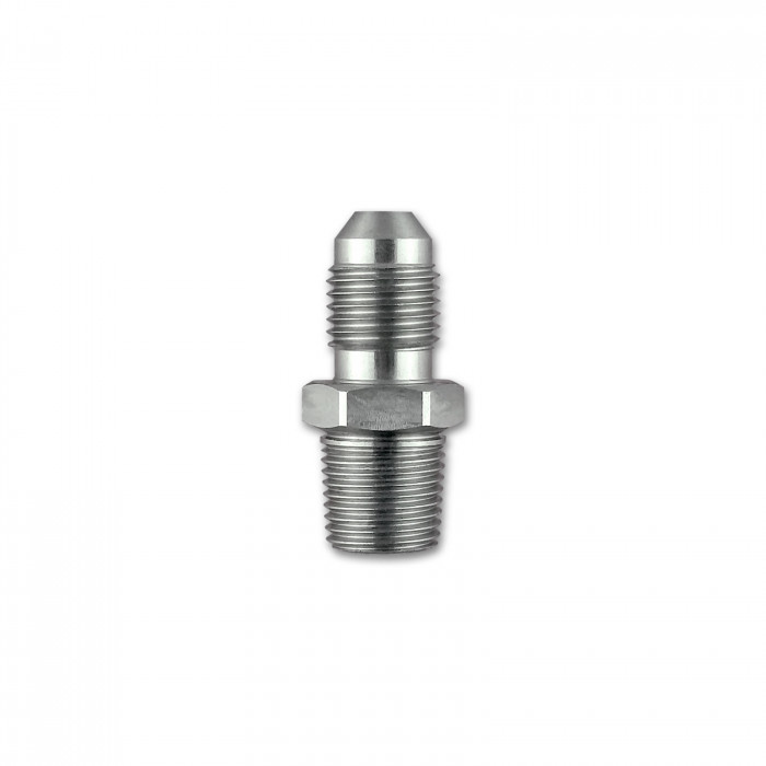 HEL RVS male/male adapter 3/8"x 24 UNF - 1/8"x27 NPT