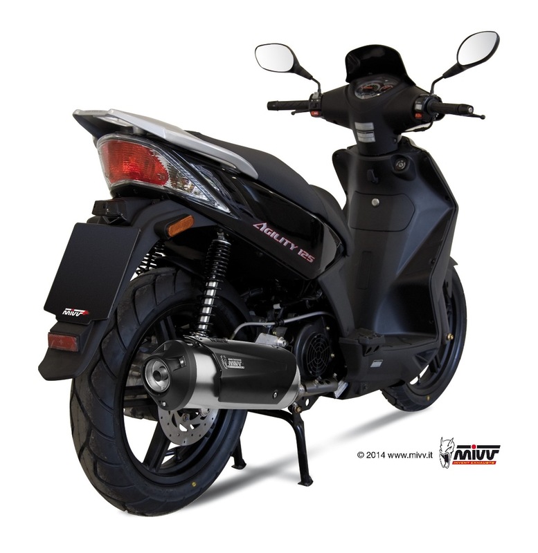 MIVV Urban compleet uitlaatsysteem KTM Agility 125 / 150 / R16 (2006-2020) BI-1088330001 2