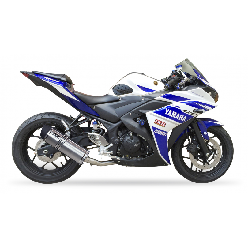 Ixil Hexoval Xtrem Evolution compleet uitlaatsysteem Yamaha MT03 / YZF-R3 BI-1111317 2