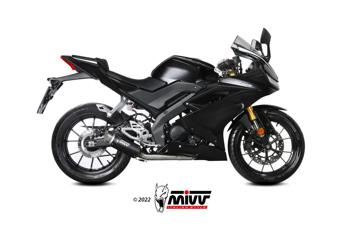 MIVV GP Pro compleet uitlaatsysteem Yamaha R125 / MT125 (2019-) BI-1116405 2
