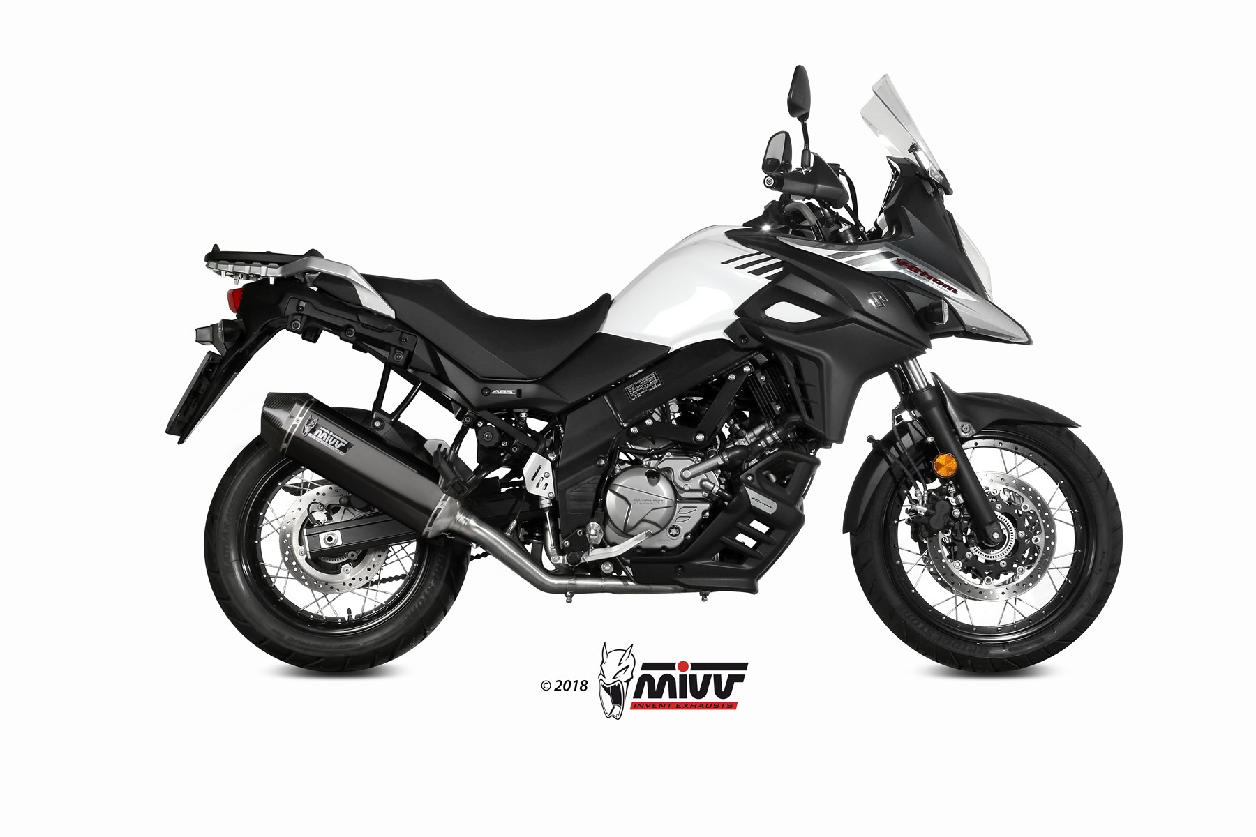 MIVV Speed Edge compleet uitlaatsysteem Suzuki V-Strom 650 / XT ABS (2017-2024) BI-1089433001 1