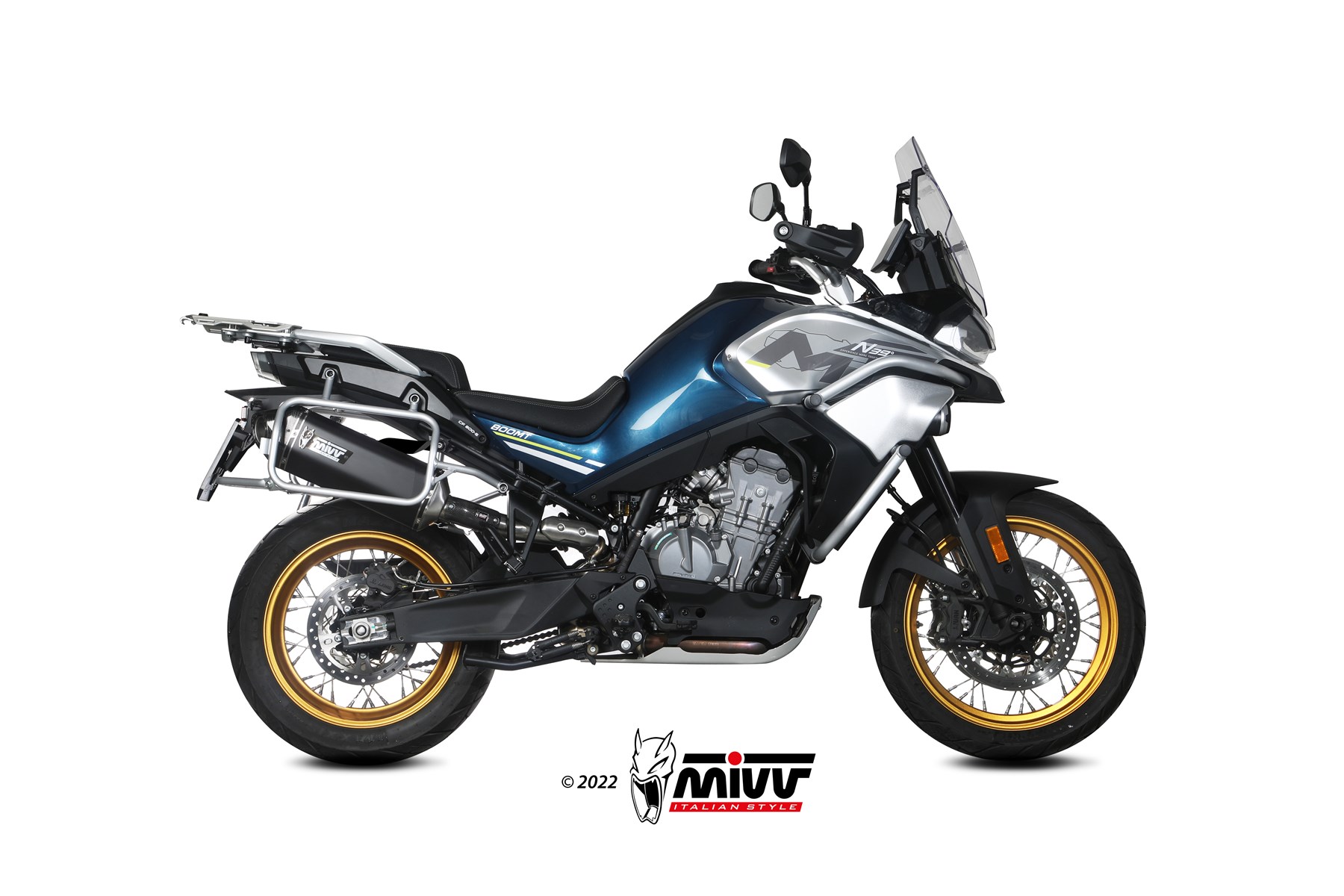 MIVV Speed Edge Slip On uitlaat CFmoto 800 MT Explore / Sport / Touring (2022-) BI-1119417001 1