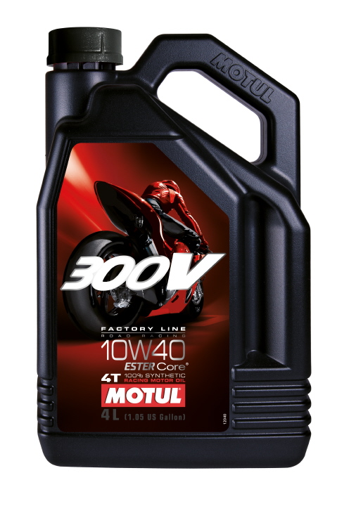 Motul 300V, 10W40 Factory Line Racing 4 Liter