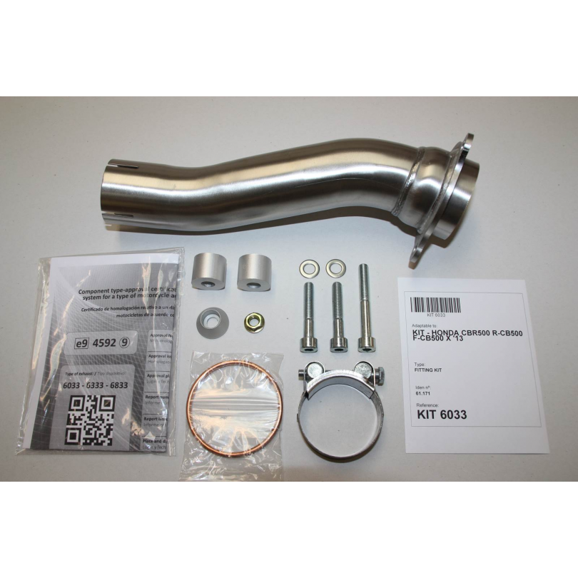 Ixil Hexoval Xtrem Evolution uitlaat Honda CBR500R / CB500F / X (2013-2018) BI-1113681001 1