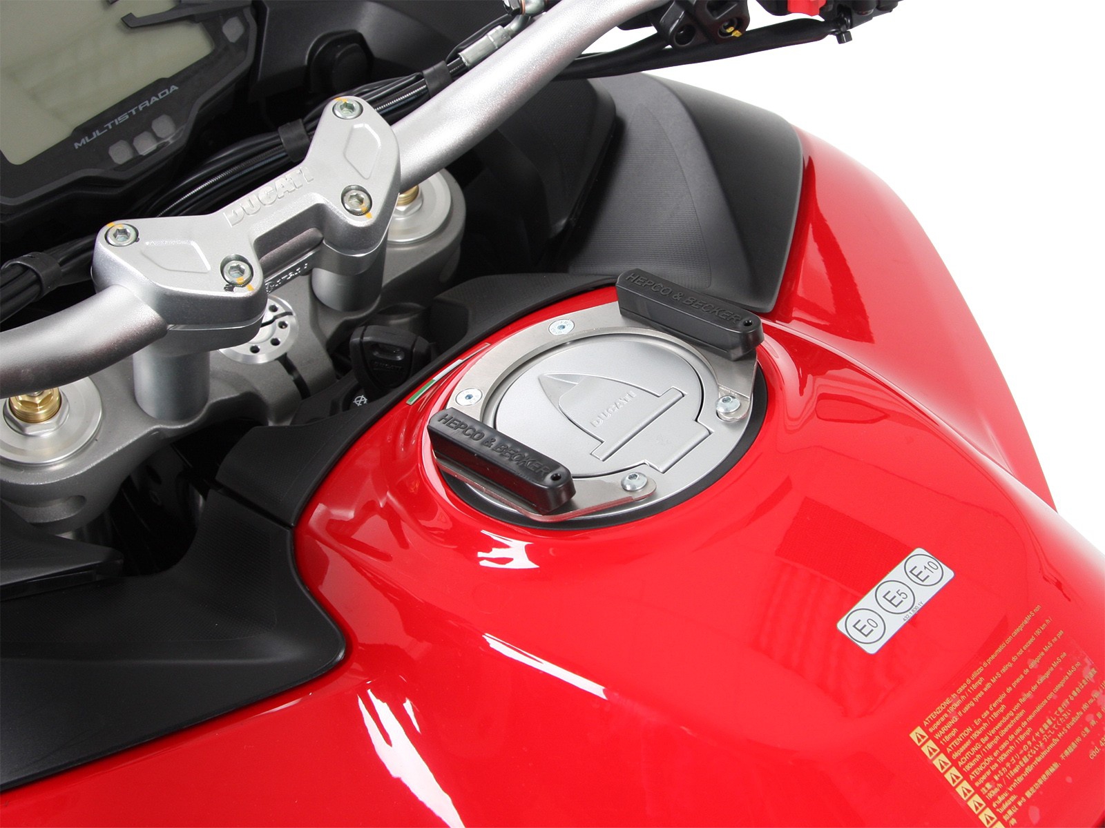 Hepco en Becker bevestiging Tanktas Ducati Multistrada 950 vanaf 2017