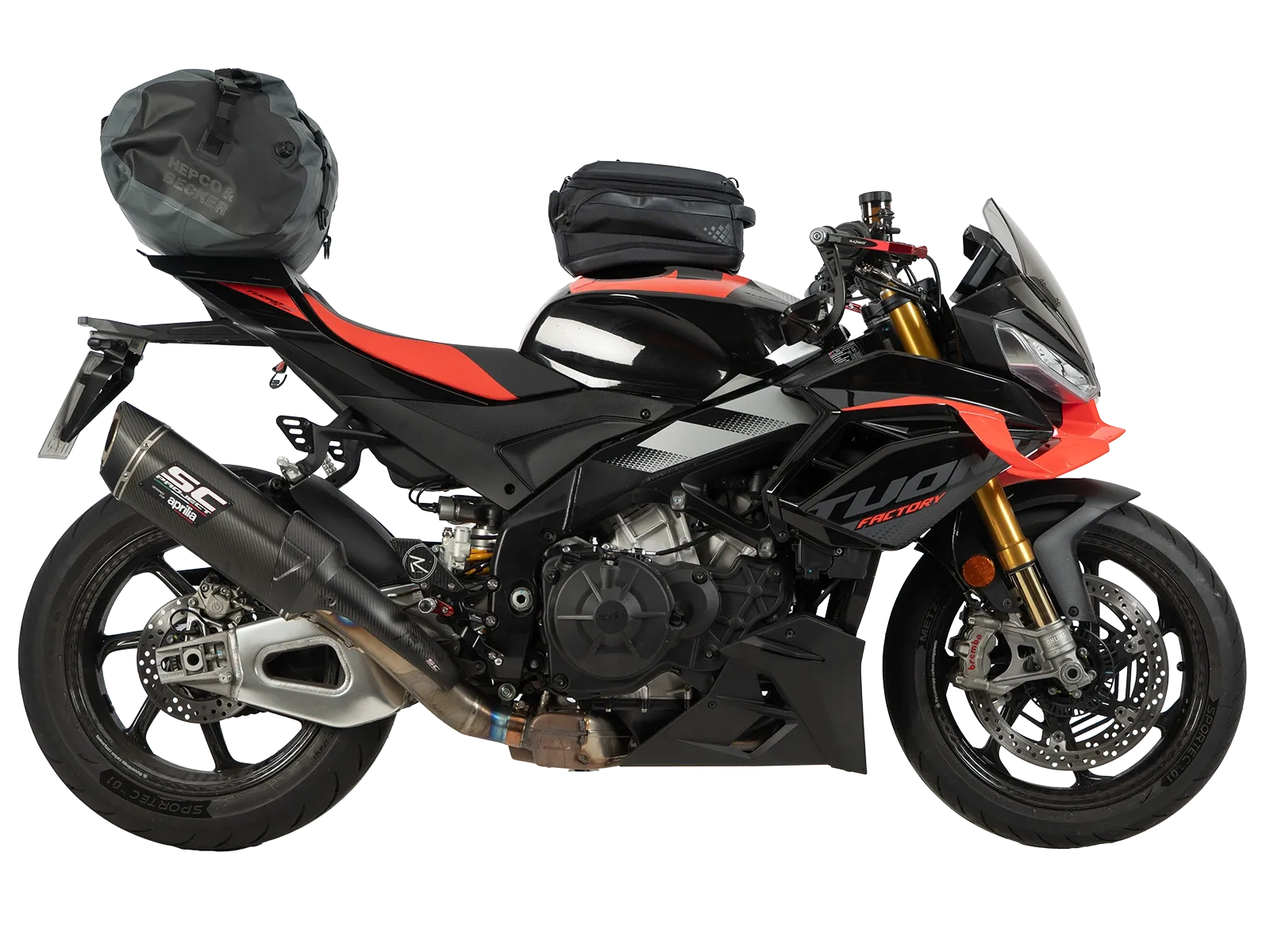 Hepco en Becker bevestiging Tanktas Aprilia Tuono V4 1100 / Factory (2025-) HE51677160009 11