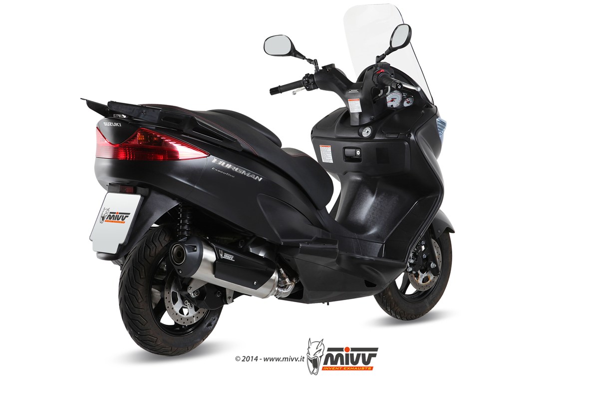 MIVV Urban compleet uitlaatsysteem Suzuki Burgman 200 / ABS (2007-2015) BI-1088407001 1