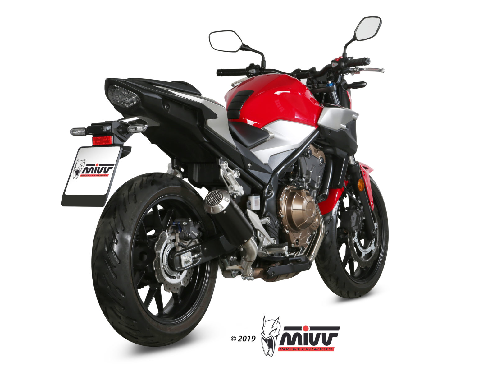 MIVV MK3 Slip On uitlaat Honda CB500F ABS (2019-2024) BI-1101637 2
