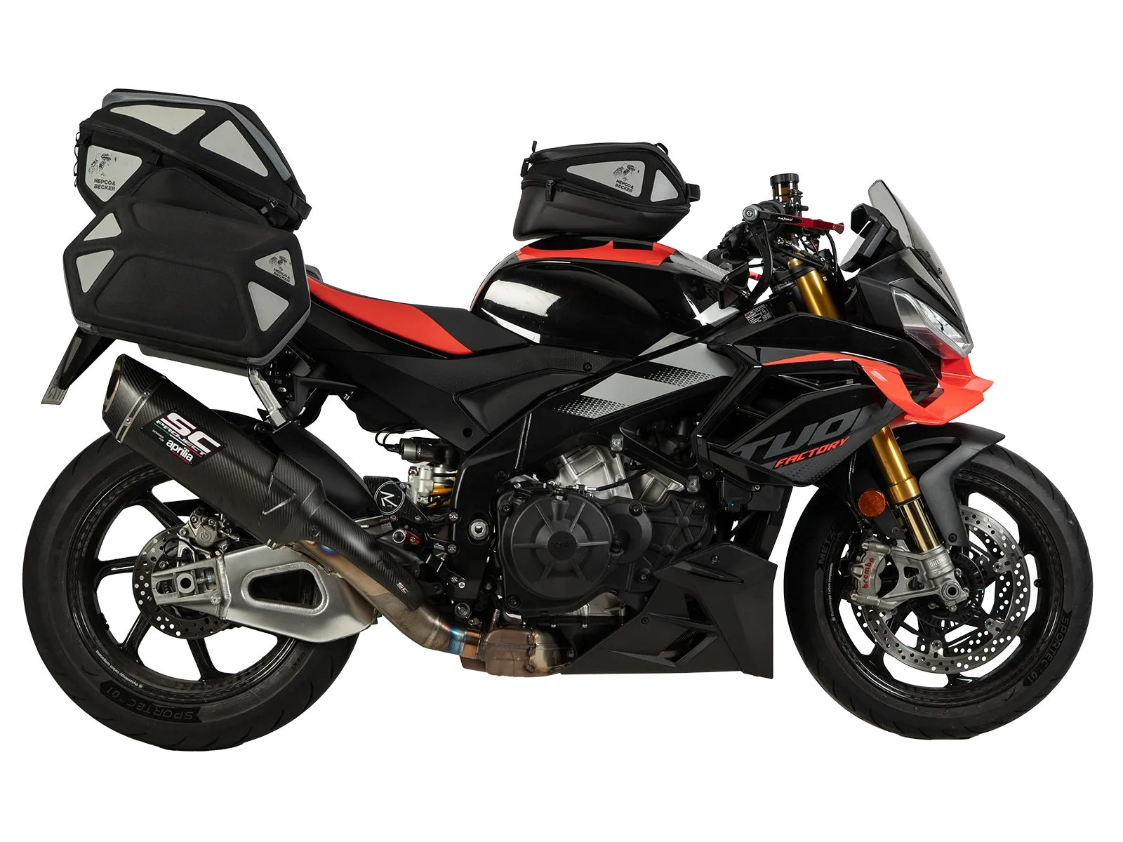 Hepco en Becker bevestiging Tanktas Aprilia Tuono V4 1100 / Factory (2025-) HE51677160009 15
