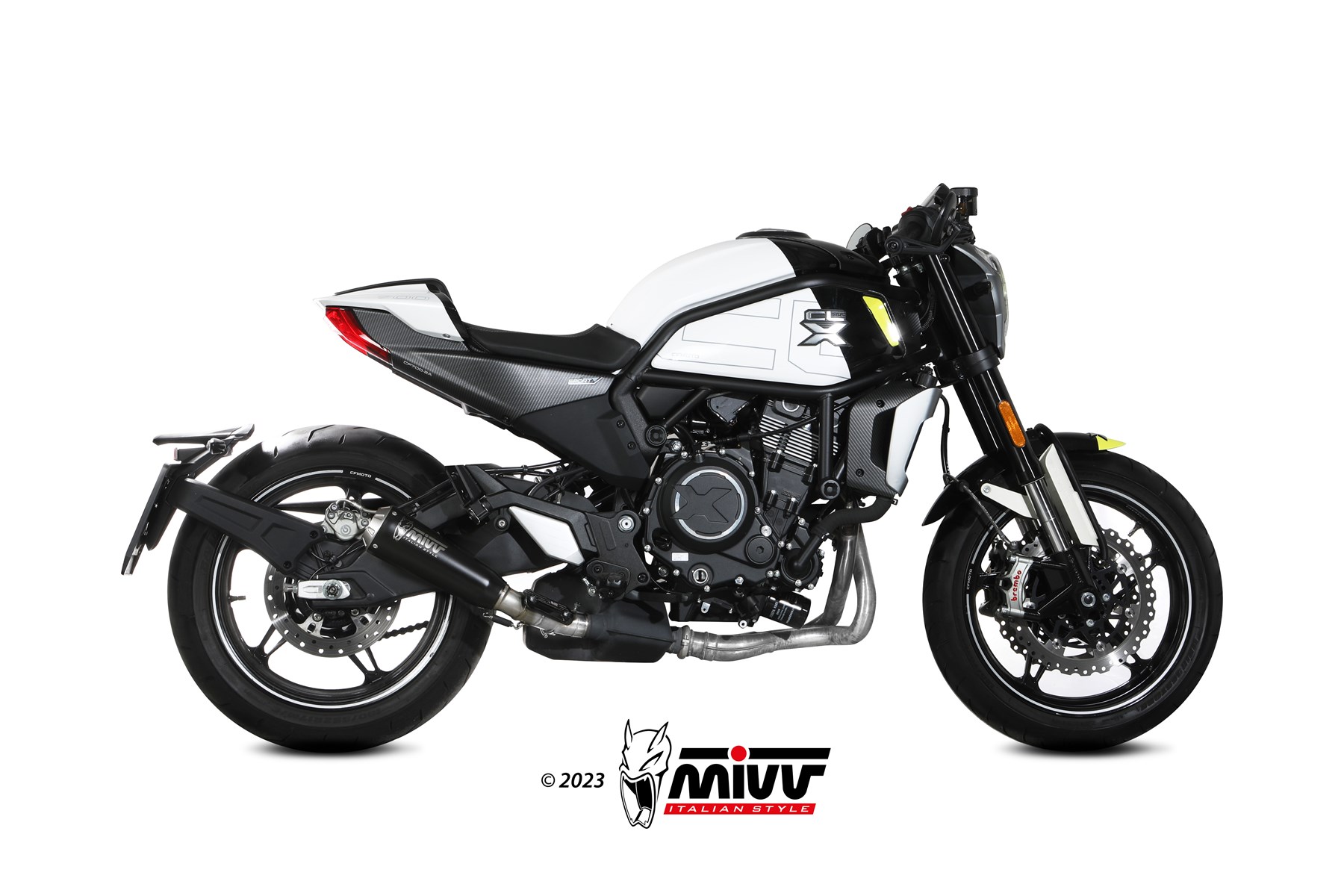 MIVV X-M1 Slip On uitlaat CFmoto 700CL-X Heritage / Sport / Adventure (2023-) BI-1124745 1