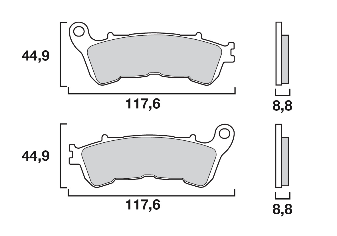 Brembo remblokken