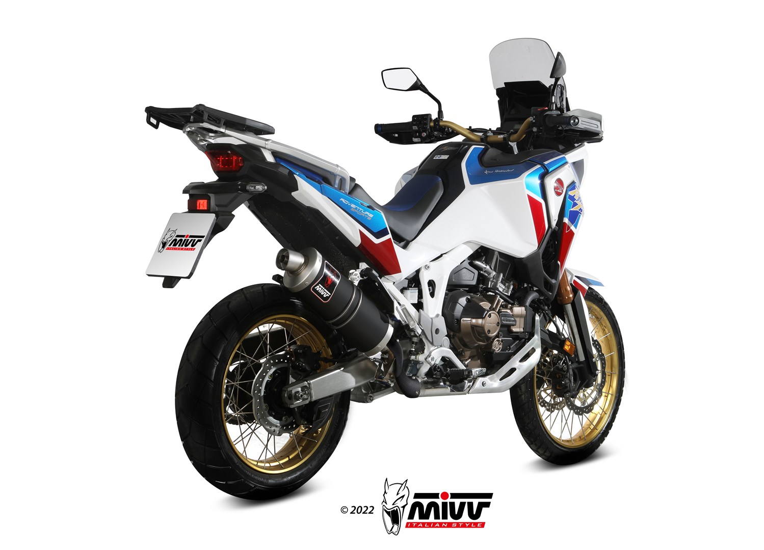 MIVV Dakar Slip On uitlaat Honda CRF1100L Africa Twin / Adventure Sports (2020-) BI-1122085002 2