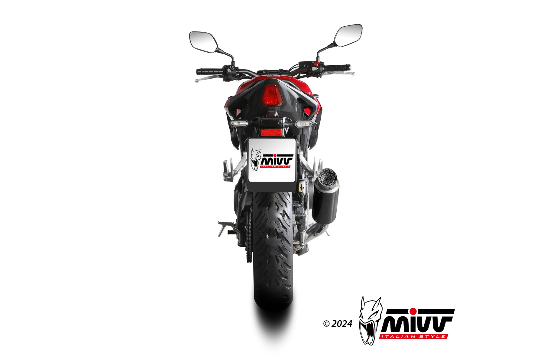 MIVV GP Pro Slip On uitlaat Honda CB500 Hornet / CBR500R (2024-) BI-1129289001 5