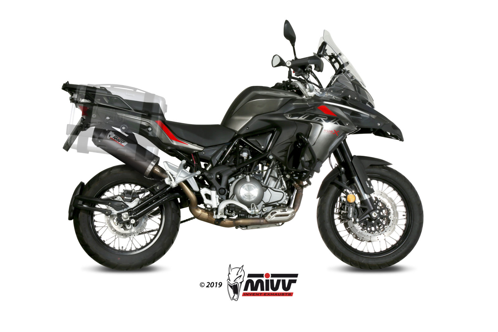 MIVV Oval Slip On uitlaat Benelli TRK 502 X (2018-) BI-1125716001 3