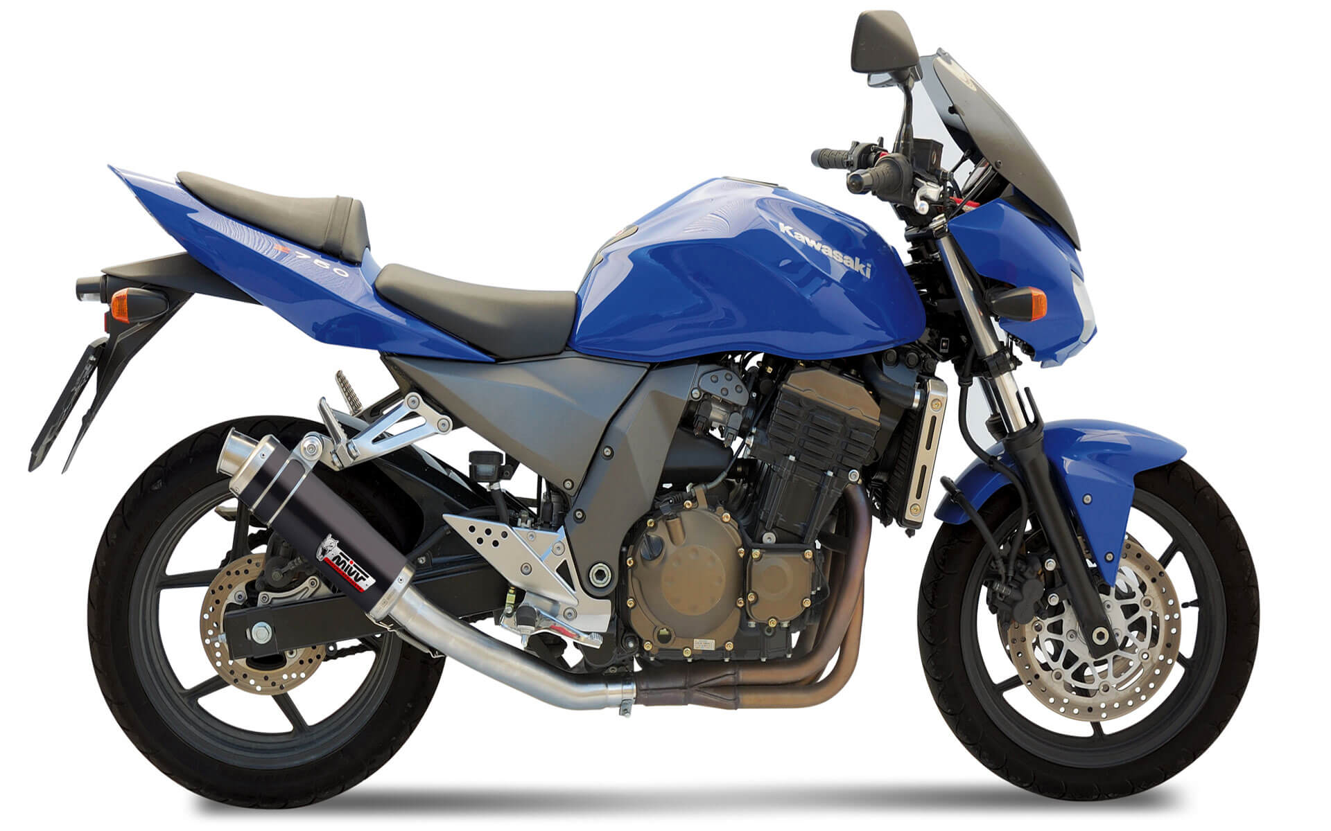 MIVV GP Slip On uitlaat Kawasaki Z750 (2003-2006) BI-1088572001 1