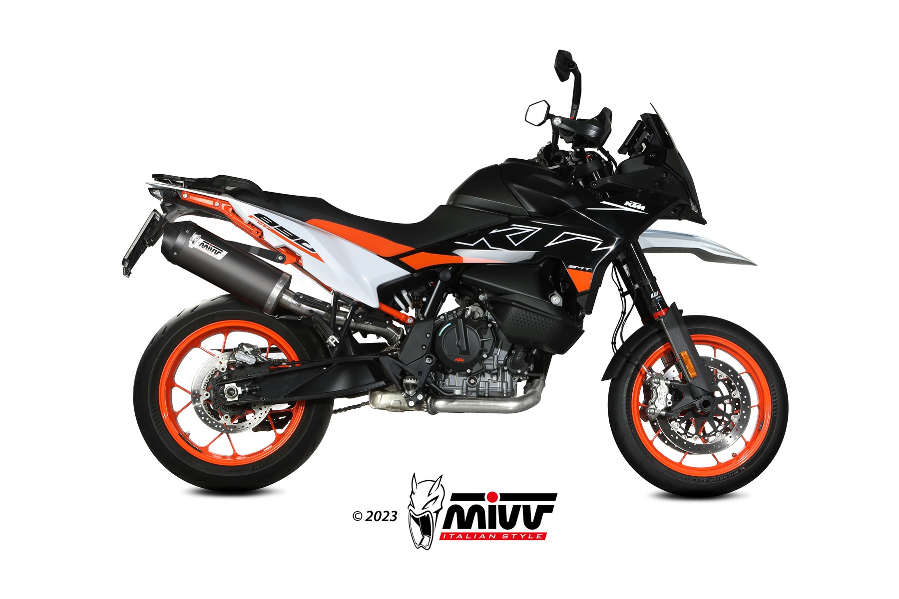 MIVV Oval Slip On uitlaat KTM 790 / 890 Adventure / L / R / Rally / SMT (2019-) BI-1089227002 1