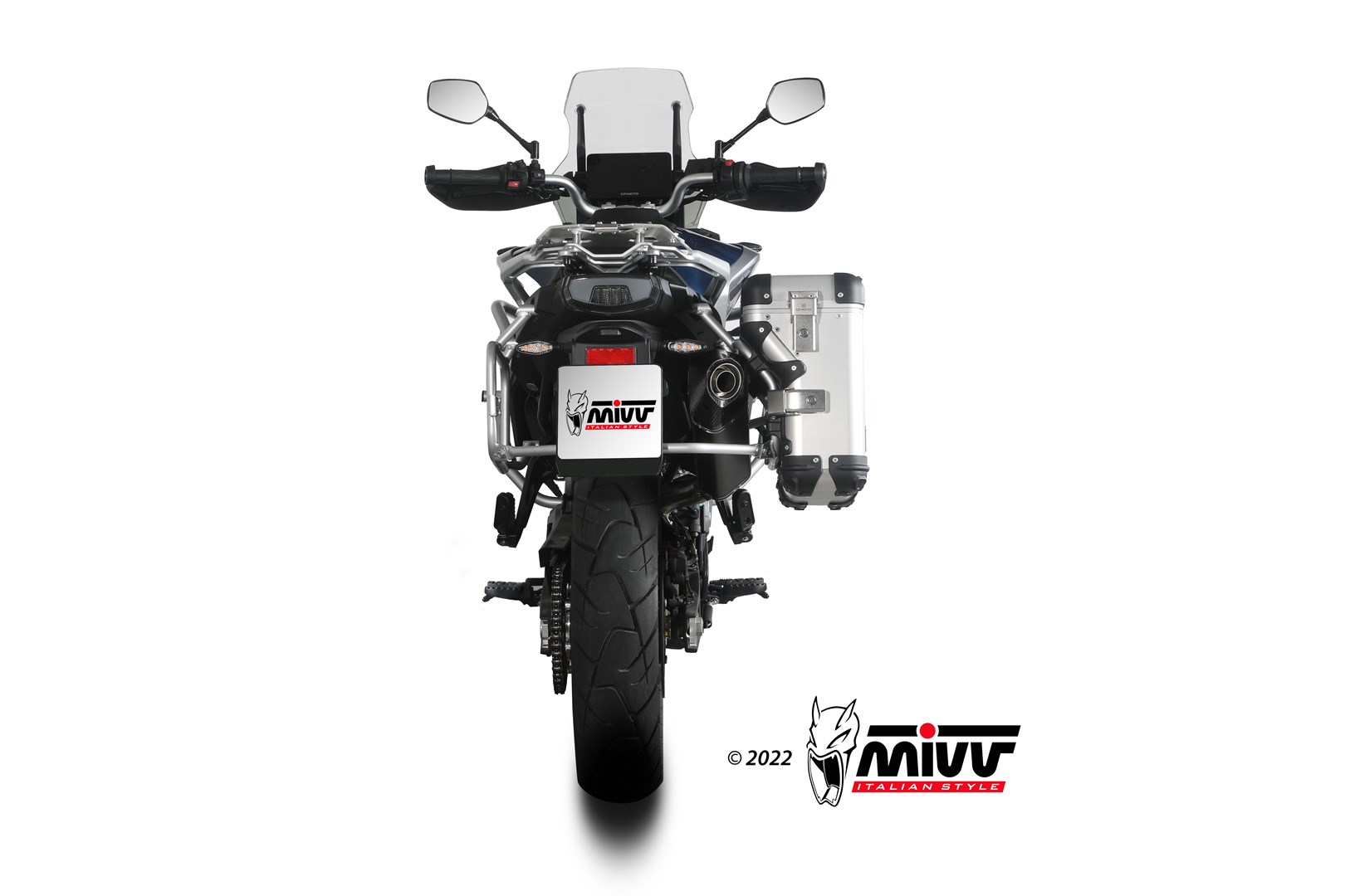 MIVV Speed Edge Slip On uitlaat CFmoto 800 MT Explore / Sport / Touring (2022-) BI-1119417001 4