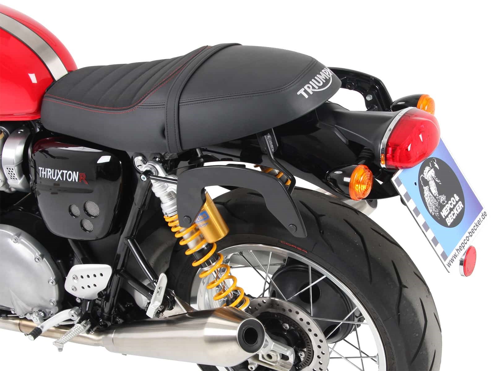 Hepco en Becker bagagerek Triumph Thruxton 1200 vanaf 2016 C-Bow Hepco en Becker bagagerek Triumph Thruxton 1200 vanaf 2016 C-Bow