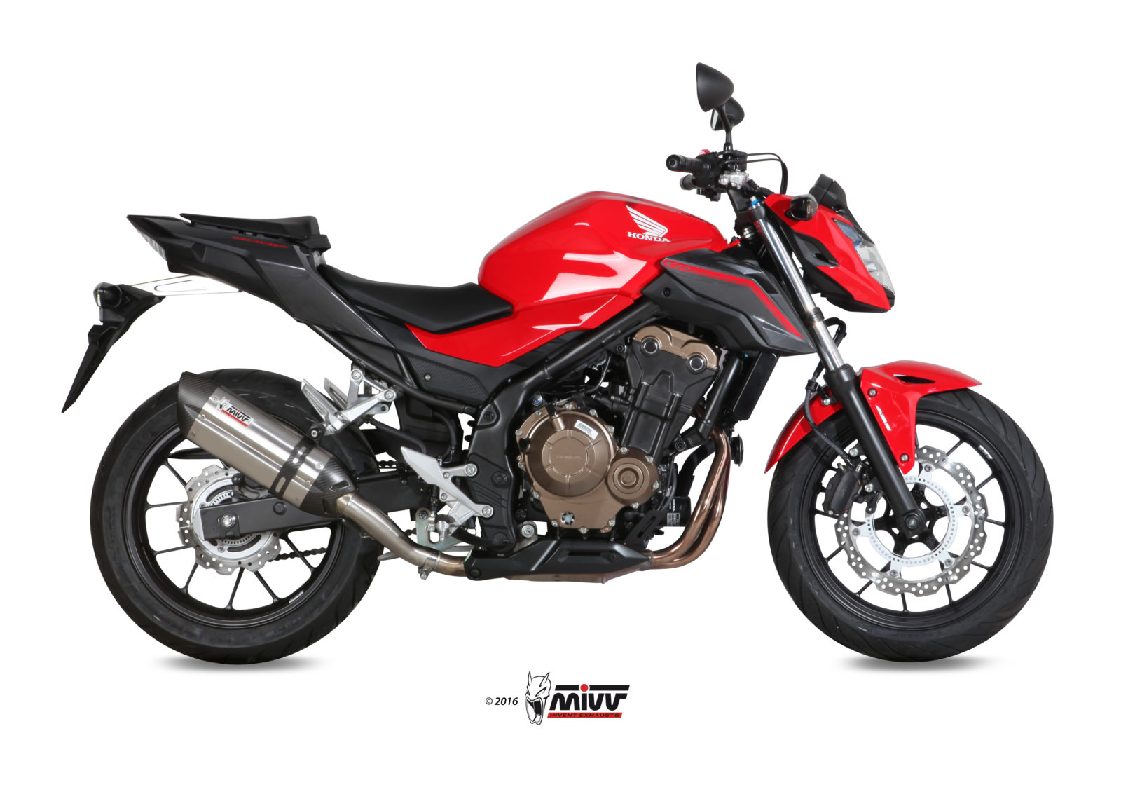 MIVV Suono Slip On uitlaat Honda CB500F ABS (2016-2018) BI-1088567002 1
