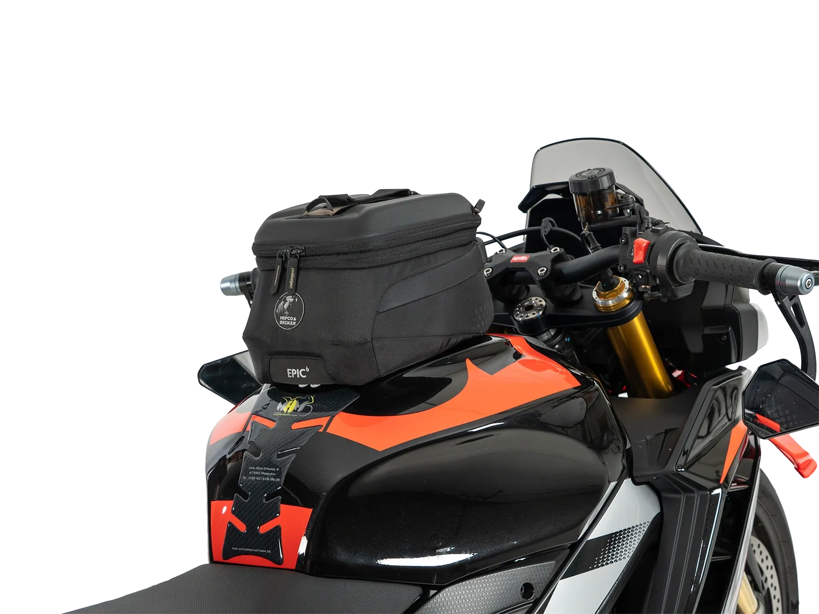 Hepco en Becker bevestiging Tanktas Aprilia Tuono V4 1100 / Factory (2025-) HE51677160009 7