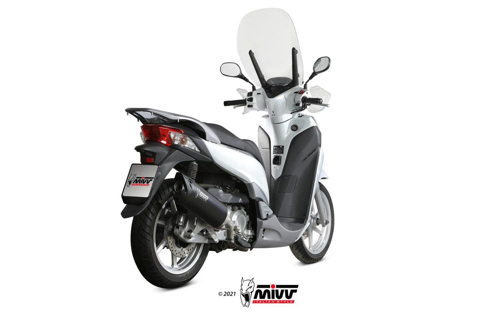 MIVV Mover Slip On uitlaat Honda SH300i ABS (2007-2020) BI-1096372001 4