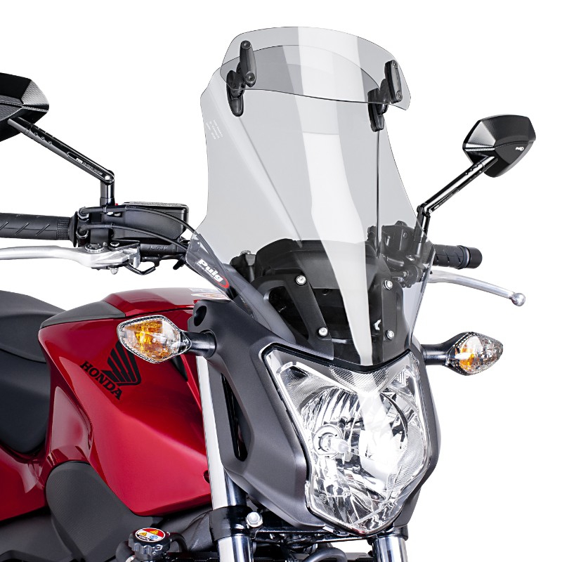 Puig windscherm Honda NC700S / 750S met opzetruit  Puig windscherm Honda NC700S / 750S met opzetruit