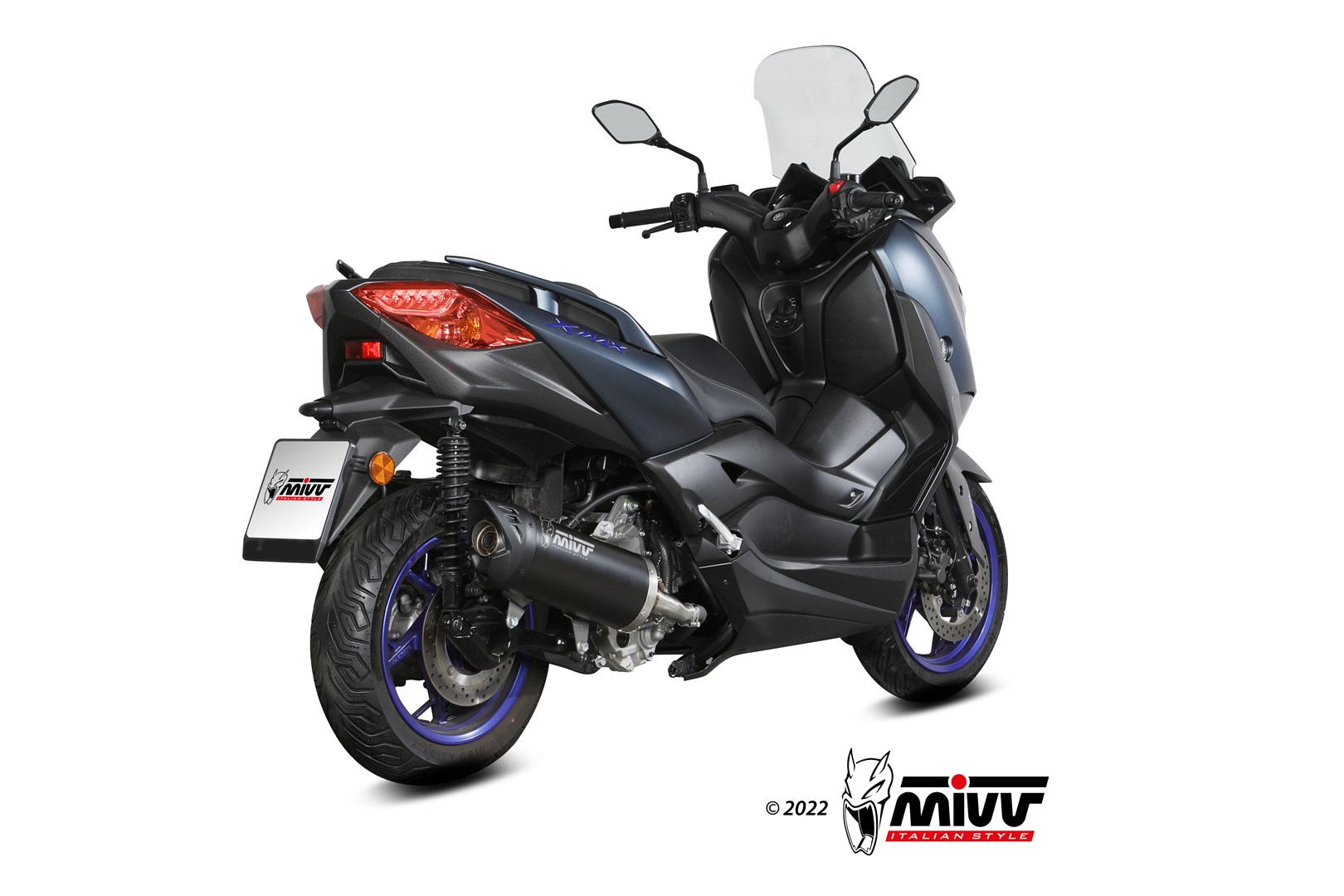 MIVV Mover Slip On uitlaat Yamaha X-Max 300 / Tech Max (2021-2024) BI-1122091001 2