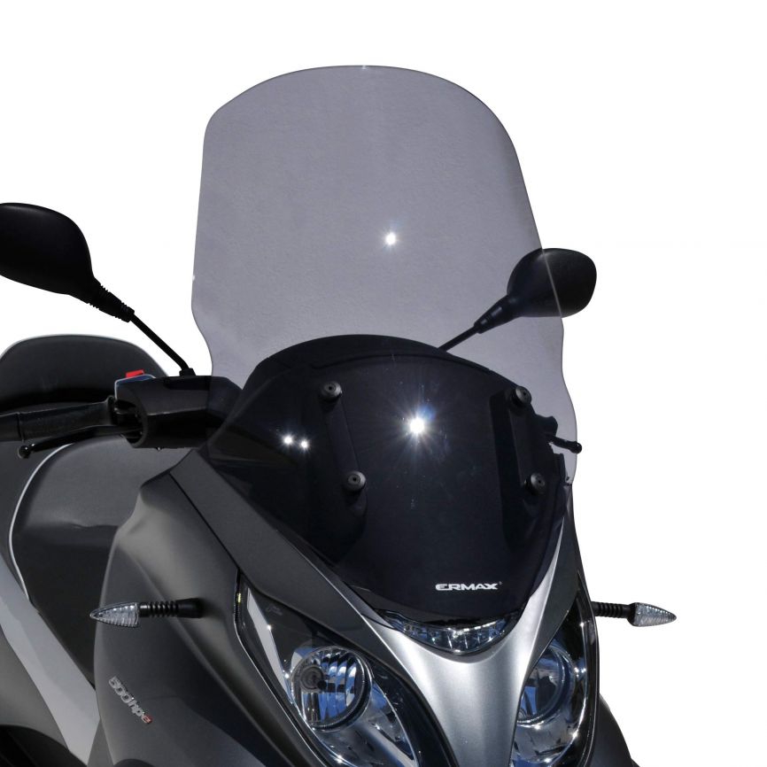 Ermax windscherm Piaggio MP3 350 en MP3 500 HPE vanaf 2018 verhoogd