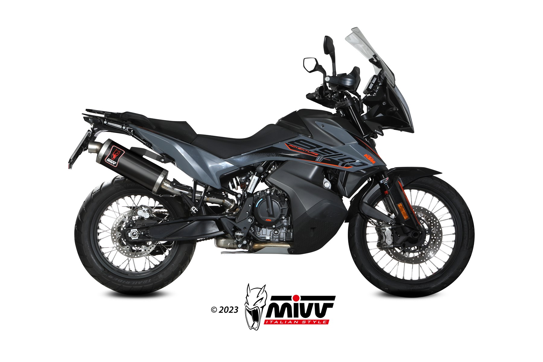 MIVV Dakar Slip On uitlaat KTM 790 / 890 Adventure / R / Rally (2019-) BI-1125723001 1