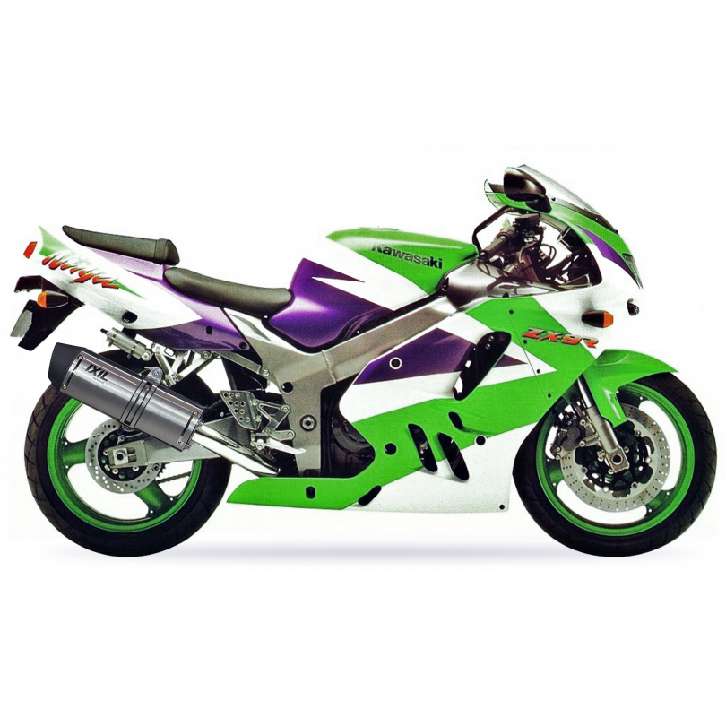 Ixil Hexoval Xtrem Evolution uitlaat Kawasaki ZX-9R (1994-1997) BI-1111302 2