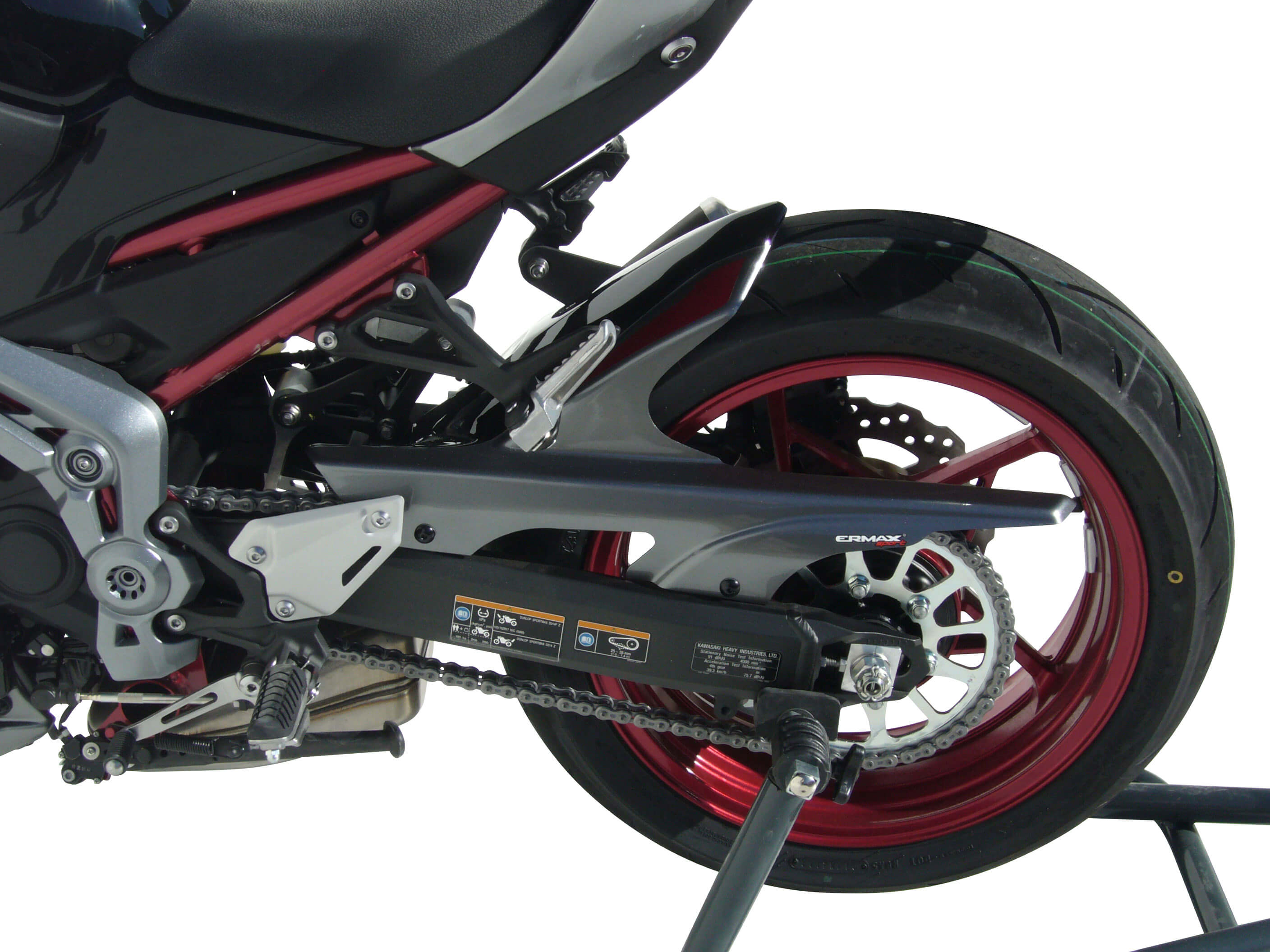 Ermax achterspatbord Kawasaki Z900 2017-2019 Ongespoten E7303096-00 3