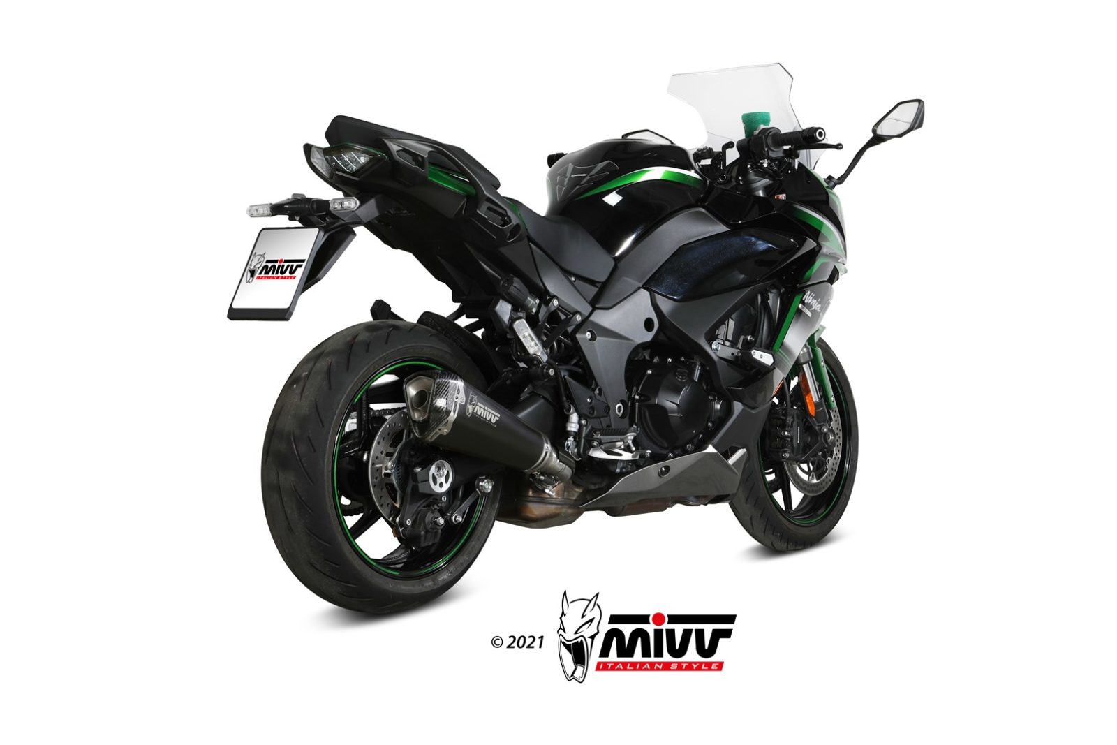 MIVV Delta Race Slip On uitlaat Kawasaki Ninja 1000 SX (2020-2025) BI-1117172001 2