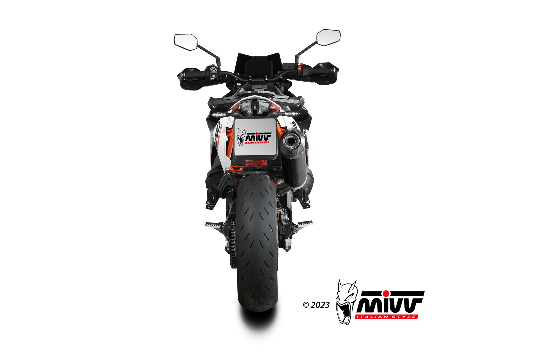 MIVV Oval Slip On uitlaat KTM 790 / 890 Adventure / L / R / Rally / SMT (2019-) BI-1089227002 3