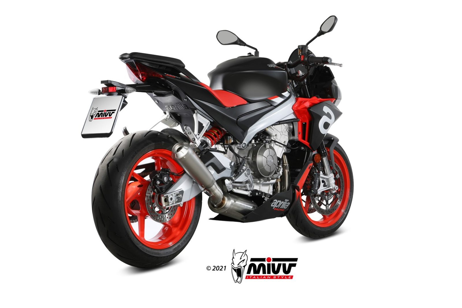 MIVV X-M1 compleet uitlaatsysteem Aprilia Tuono / RS 660 (2020-2024) BI-1106474 4