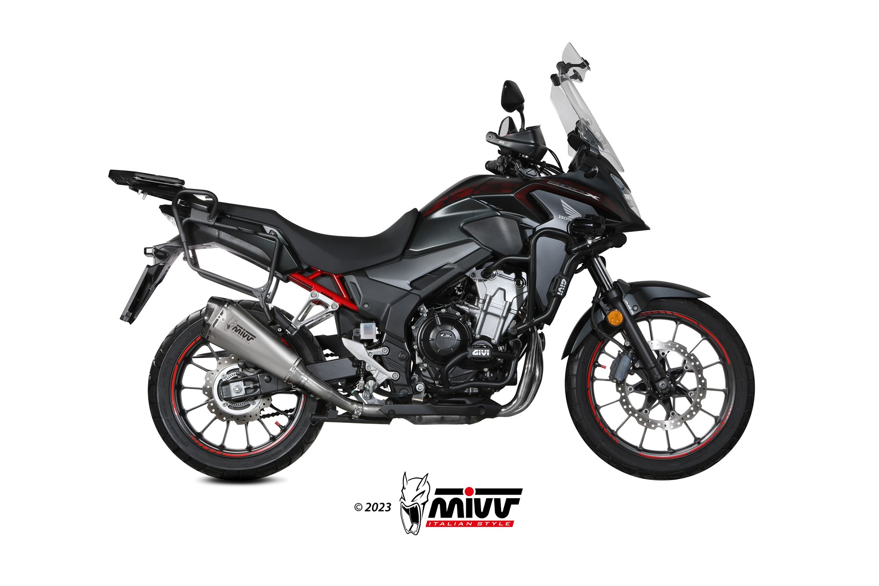 MIVV Delta Race Slip On uitlaat Honda CB500X ABS (2021-2023) BI-1122402001 1