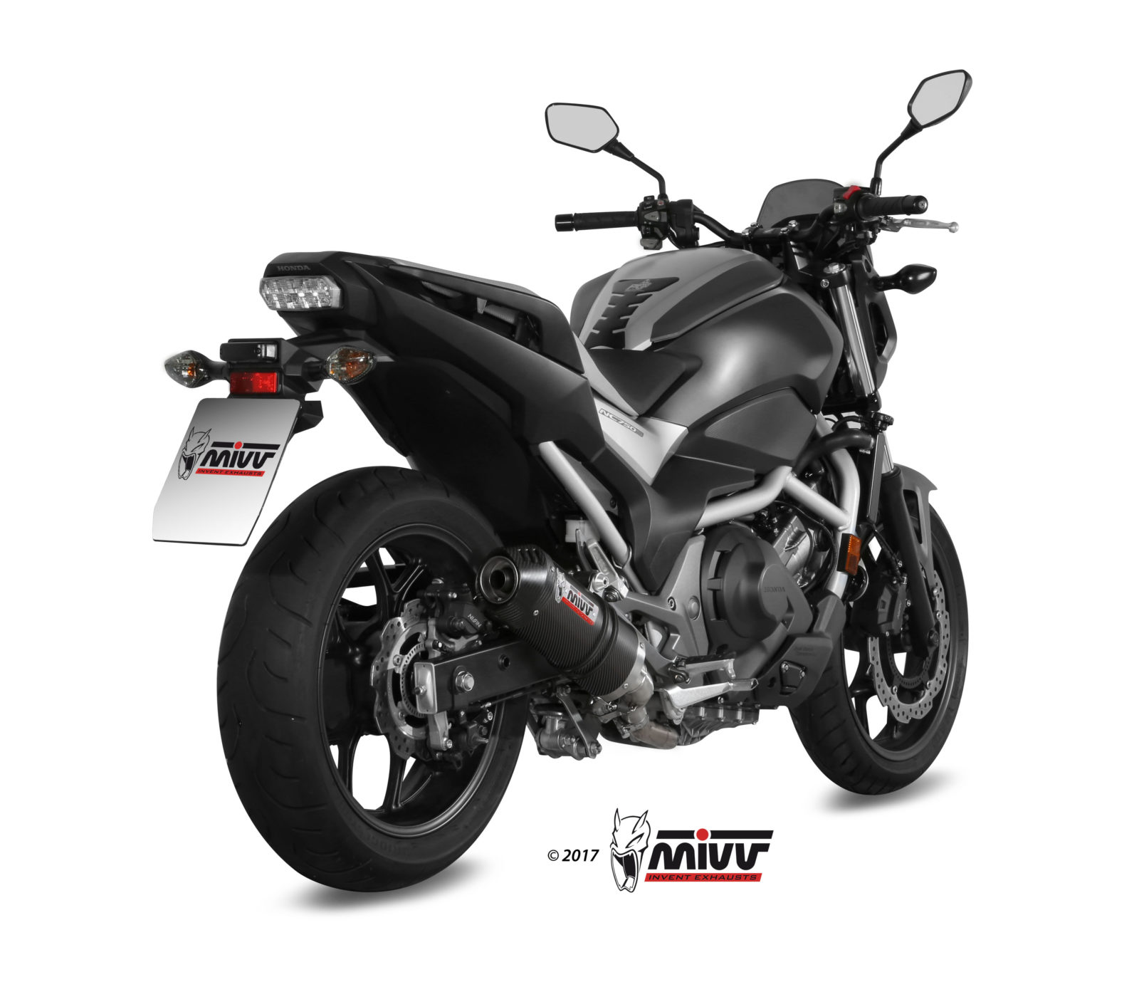 MIVV Oval Slip On uitlaat Honda Integra 750 / NC750X / S (2016-2022) BI-1089581001 2