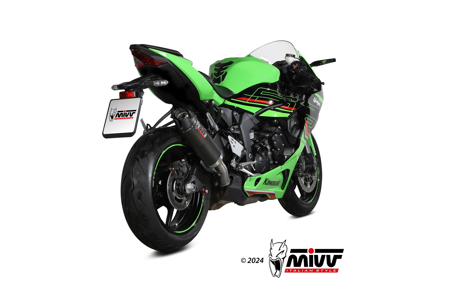 MIVV AK-1 Slip On uitlaat Kawasaki Ninja ZX-6R (2024-) BI-1129290001 2