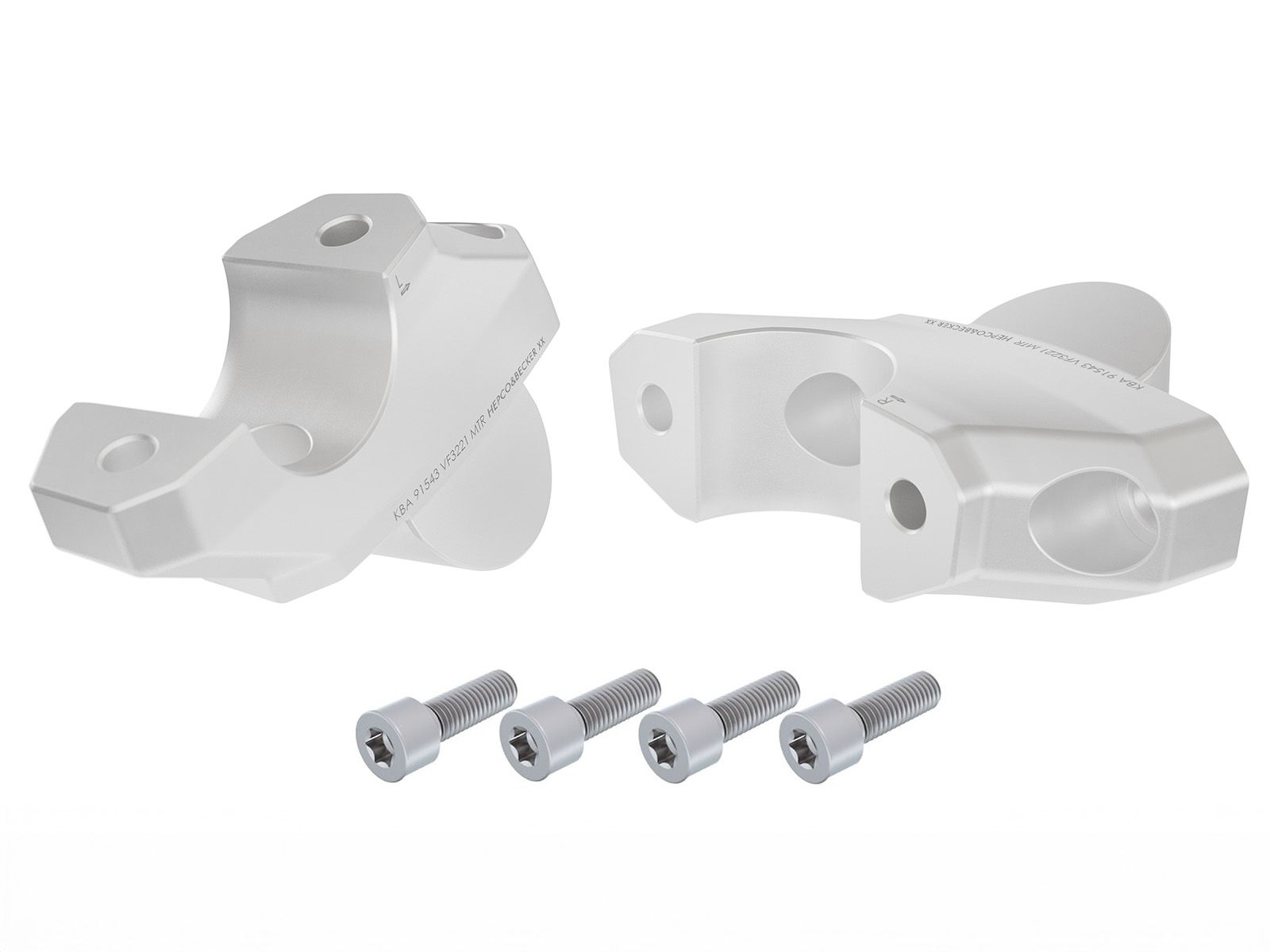 Hepco en Becker stuur offset rizers BMW R1300 R (2025-) HE424565490009
