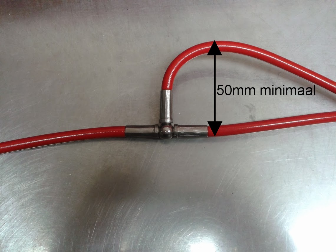 T-stuk met HEL remleidingen op maat
