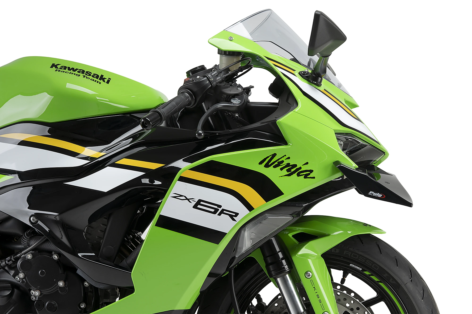 Puig downforce front spoiler Kawasaki Ninja ZX-6R (2024-) PU22660N 3