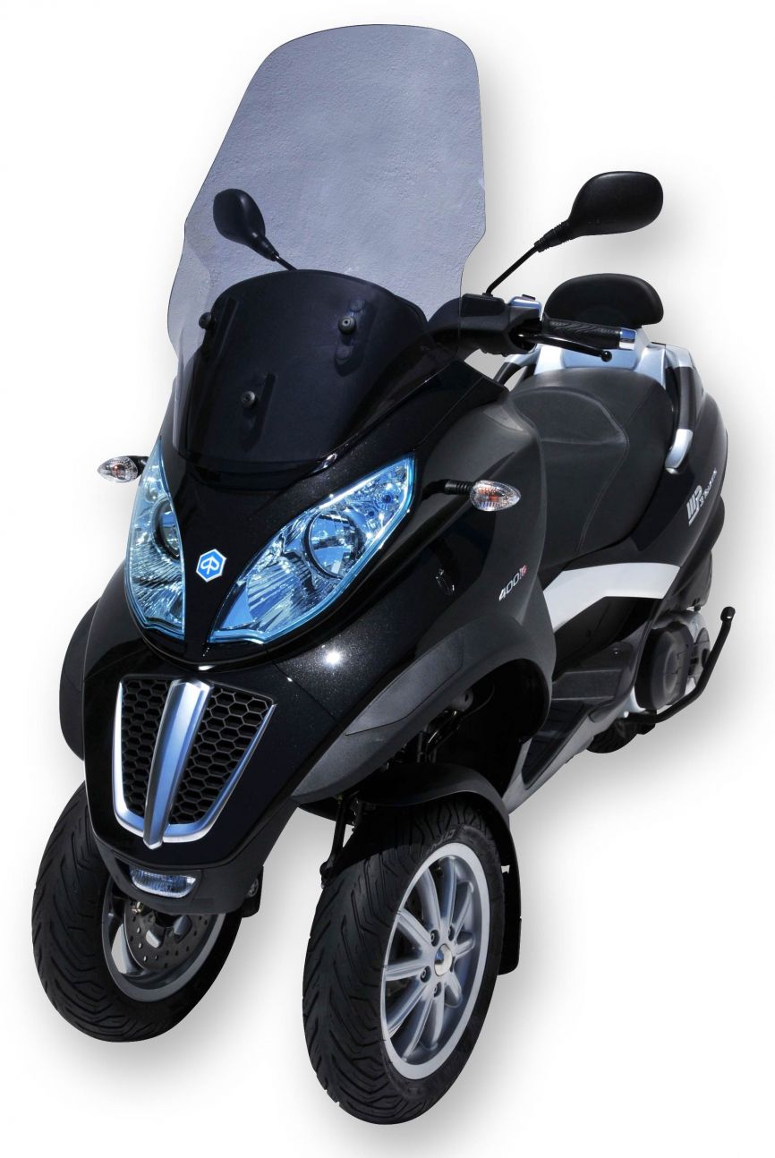 Ermax windscherm Piaggio MP3 125 / 300 / 500 2011-2018 verhoogd