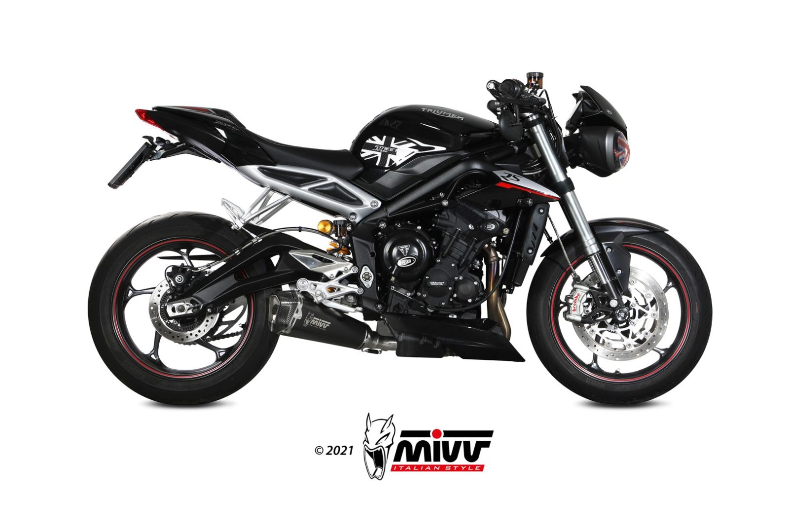 MIVV Delta Race Slip On uitlaat Triumph Street Triple 765 S / R / RS (2017-2022) BI-1106749001 1